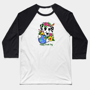 Dalmatian Happy Earth Day Baseball T-Shirt